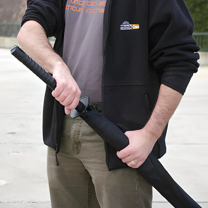 Authentic Samurai Sword Umbrella - Premium Pongee Fabric, Stainless Steel Frame, Push-Button Opening