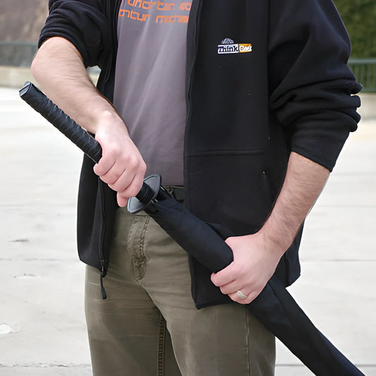 Authentic Samurai Sword Umbrella - Premium Pongee Fabric, Stainless Steel Frame, Push-Button Opening