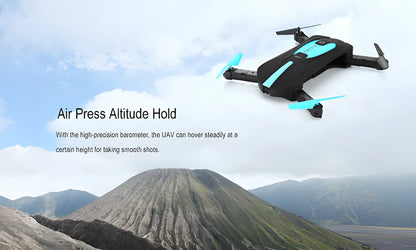 Compact and foldable aerial selfie drone with 720p HD camera for capturing stunning aerial photography and videography