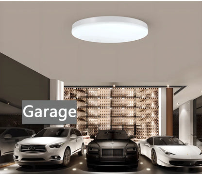 Modern LED ceiling light with dynamic PIR motion sensor for home security and energy efficiency