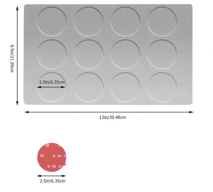 Premium magnetic stainless steel spice rack set with transparent windows and dual-purpose dispenser for efficient kitchen organisation